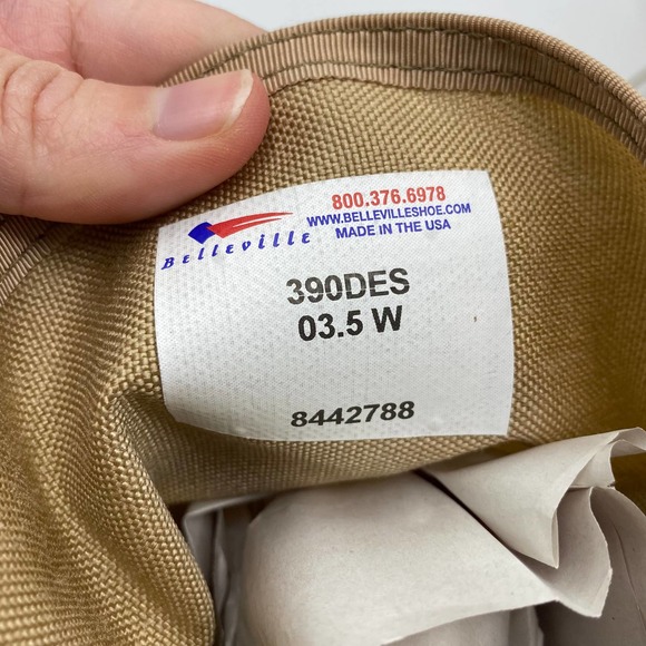 NWT Belleville Women's Desert Tan Military Combat Tactical Boots Steel Toe 5/6 - Picture 7 of 10